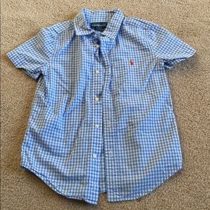 Kids Ralph Lauren Button Down Short Sleeve Shirt